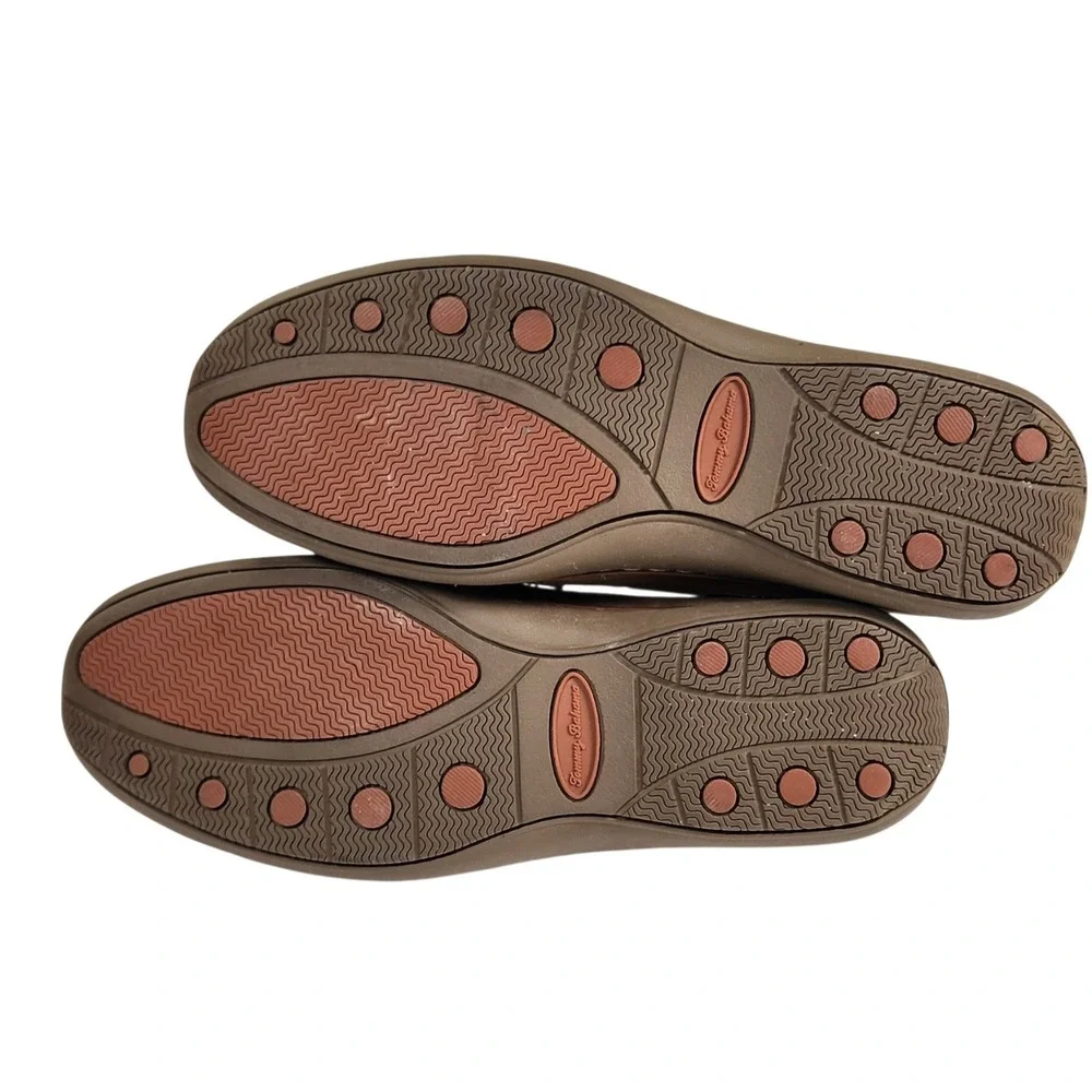 Tommy Bahama Men's 10M Dark Olive Nubuck Leather Slip On Loafers Boat Shoes